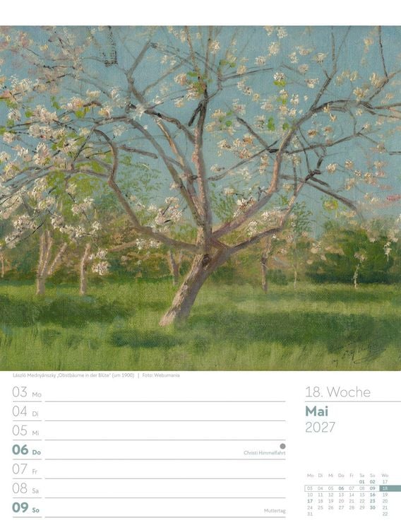 Produktbild: Kunstwelt Wochenplaner Kalender 2027 | Impressionismus und Klassische Moderne