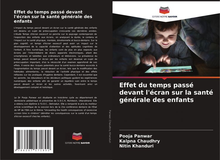 Produktbild: Effet du temps pass&eacute; devant l'&eacute;cran sur la sant&eacute; g&eacute;n&eacute;rale des enfants