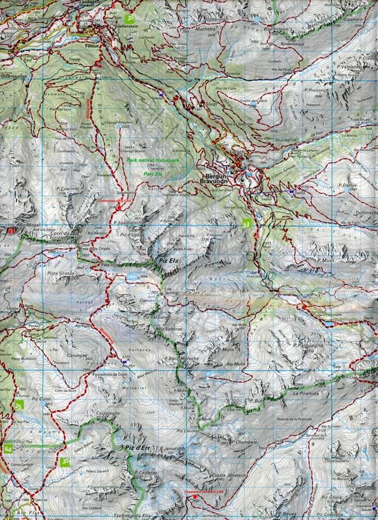 Produktbild: K&uuml;mmerly+Frey Wanderkarte 28 Oberengadin 1:60.000