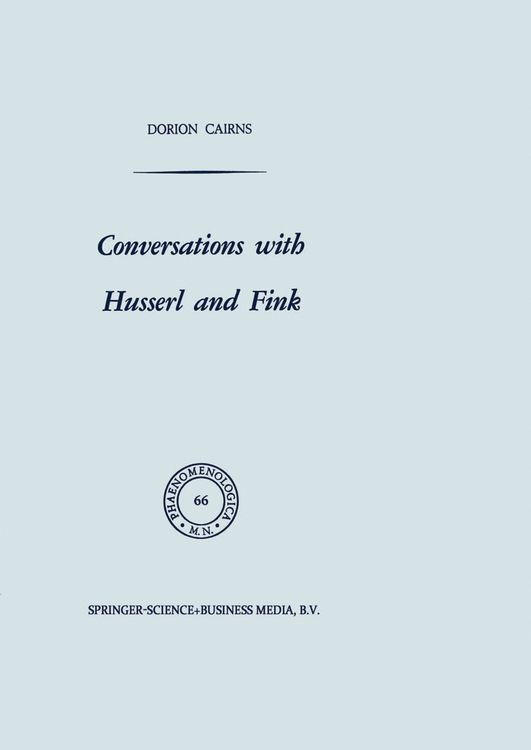 Produktbild: Conversations with Husserl and Fink
