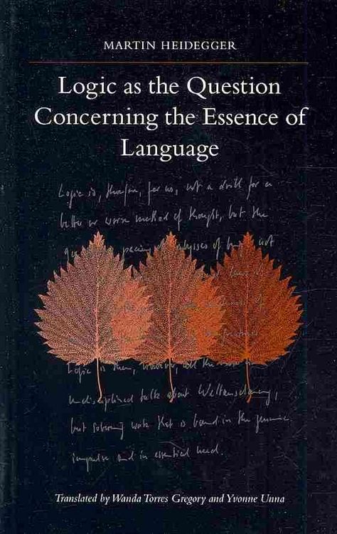 Produktbild: Logic as the Question Concerning the Essence of Language