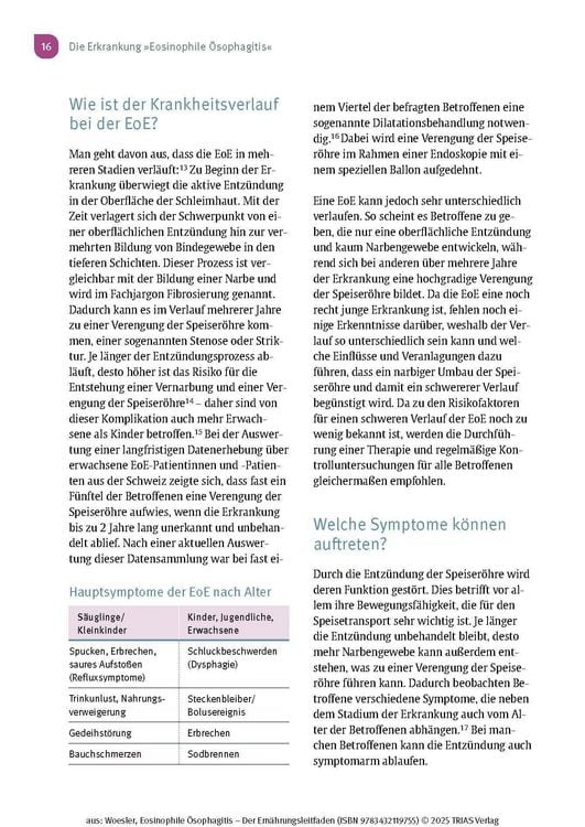 Produktbild: Eosinophile &Ouml;sophagitis - Der Ern&auml;hrungsleitfaden
