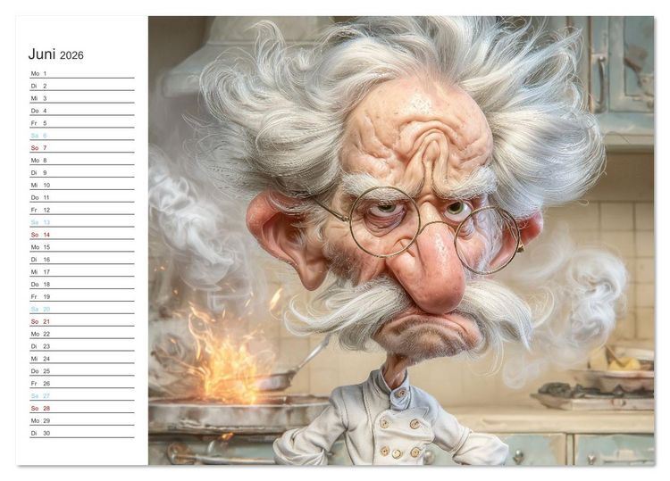 Produktbild: Arbeiten bis der Rollator funkt! (Tischkalender 2026 DIN A5 quer), CALVENDO Monatskalender