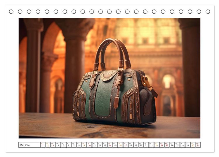Produktbild: Moderne Handtaschen (Tischkalender 2026 DIN A5 quer), CALVENDO Monatskalender