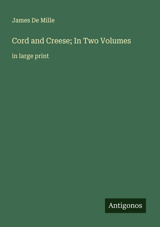 Produktbild: Cord and Creese; In Two Volumes