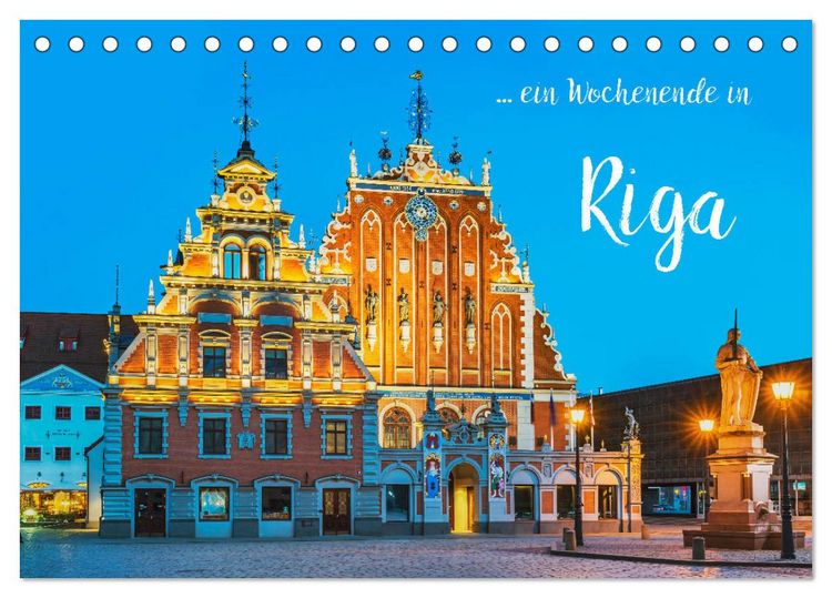 Produktbild: Ein Wochenende in Riga (Tischkalender 2026 DIN A5 quer), CALVENDO Monatskalender