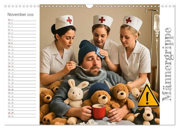 Produktbild: M&auml;nneralarm - Ein Jahr voller herrlicher M&auml;nnlichkeit (Wandkalender 2026 DIN A3 quer), CALVENDO Monatskalender