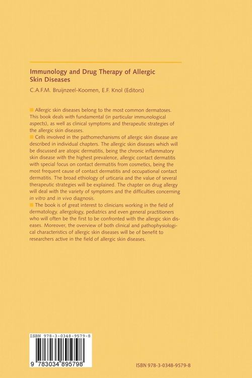 Produktbild: Immunology and Drug Therapy of Allergic Skin Diseases