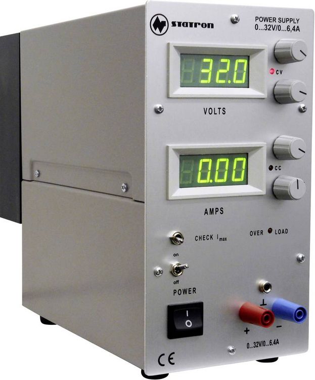 Produktbild: Statron 3231.10 Labornetzger&auml;t, einstellbar 0 - 32V 0 - 6.4A 204.8W Anzahl Ausg&auml;nge 1 x