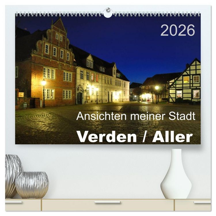 Produktbild: Ansichten meiner Stadt - Verden / Aller (hochwertiger Premium Wandkalender 2026 DIN A2 quer), Kunstdruck in Hochglanz