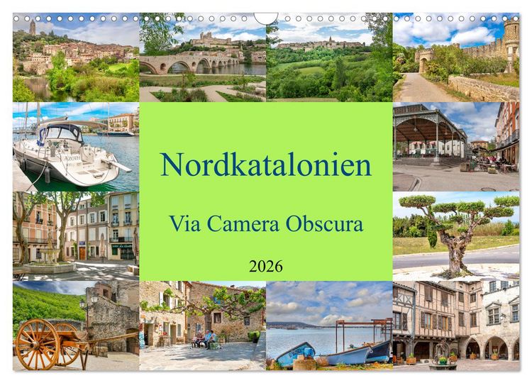 Produktbild: Nordkatalonien Via Camera Obscura (Wandkalender 2026 DIN A3 quer), CALVENDO Monatskalender