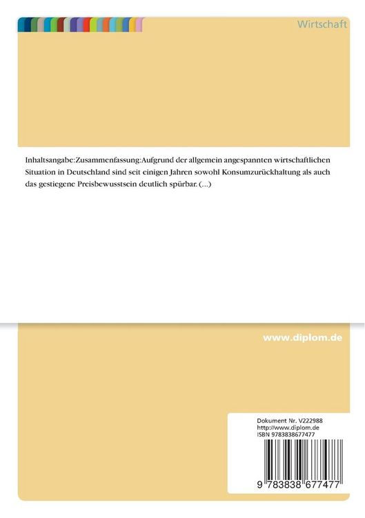 Produktbild: Handelsmarken und Discounter-Entwicklung und Auswirkungen auf die Konsumg&uuml;terindustrie