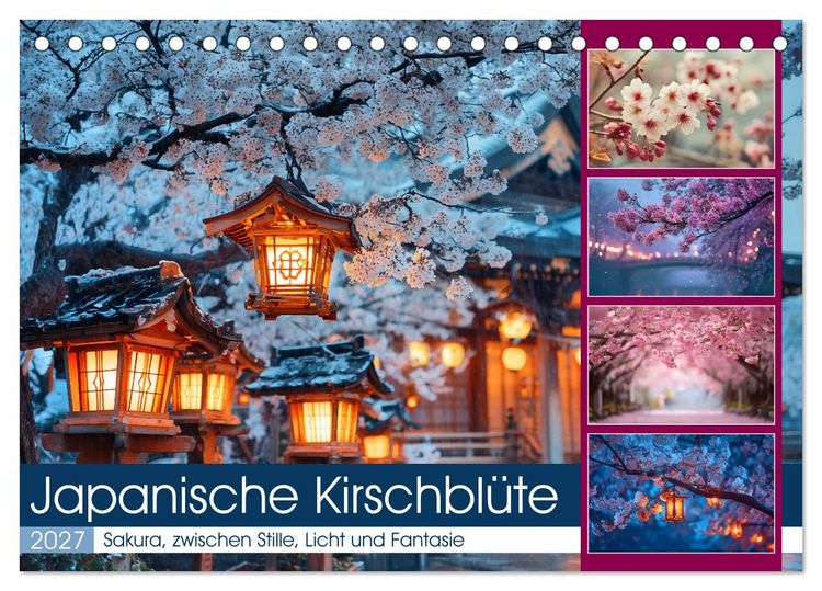 Produktbild: Japanische Kirschbl&uuml;te (Tischkalender 2027 DIN A5 quer), CALVENDO Monatskalender