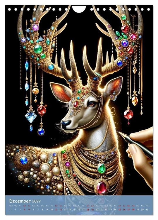 Produktbild: The Art of Power Animals (Wall Calendar 2027 DIN A4 portrait), CALVENDO 12 Month Wall Calendar