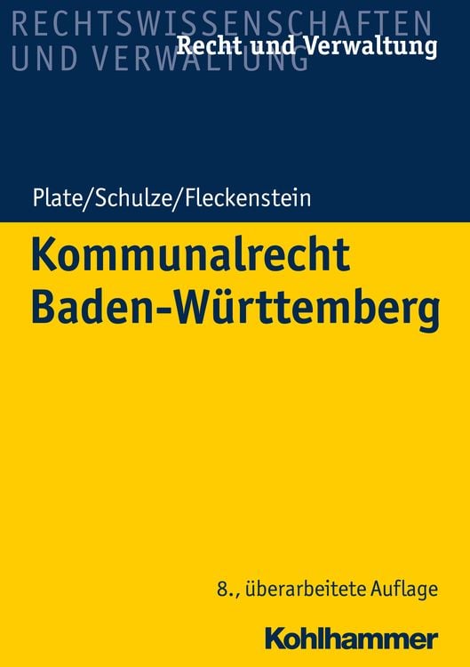 Bild vom Artikel Kommunalrecht Baden-Württemberg vom Autor Klaus Plate