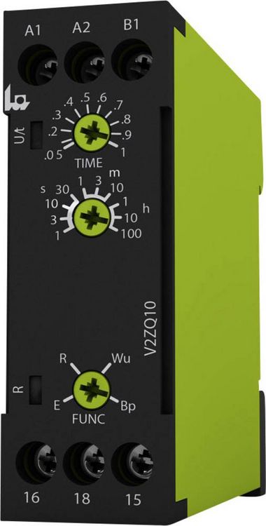 Produktbild: tele 125150 V2ZQ10 24-240V AC/DC Zeitrelais Multifunktional 1 St. Zeitbereich: 0.05 s - 100 h 1 Wechsler