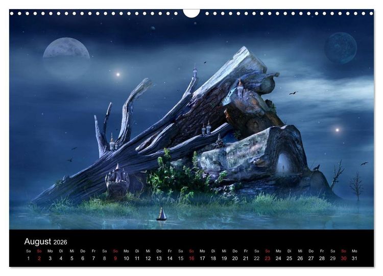 Produktbild: Der Fantasy Kalender (Wandkalender 2026 DIN A3 quer), CALVENDO Monatskalender