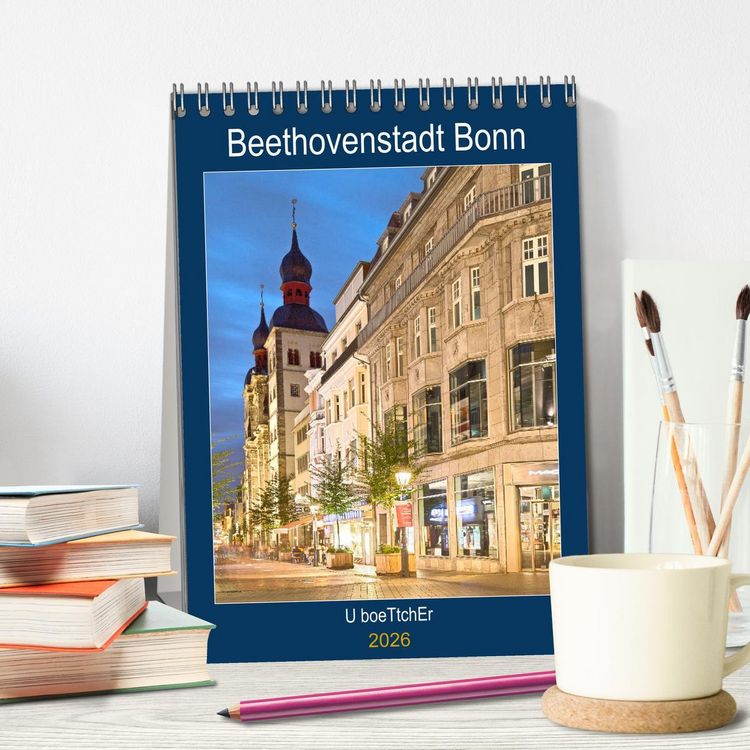 Produktbild: Beethovenstadt Bonn (Tischkalender 2026 DIN A5 hoch), CALVENDO Monatskalender