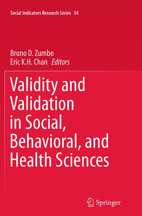 Produktbild: Validity and Validation in Social, Behavioral, and Health Sciences