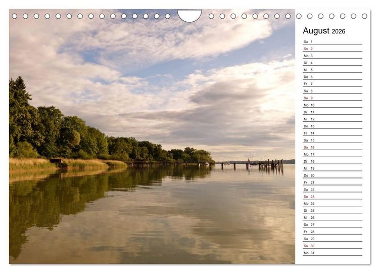 Produktbild: Seest&auml;rke - Der Ammersee (Wandkalender 2026 DIN A4 quer), CALVENDO Monatskalender