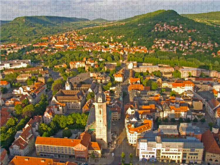 Produktbild: CALVENDO Puzzle Blick auf den Stadtkern von Jena | 1000 Teile Lege-Gr&ouml;&szlig;e 64x48cm Foto-Puzzle f&uuml;r gl&uuml;ckliche Stunden
