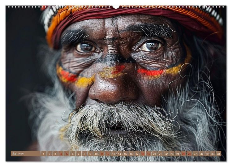 Produktbild: Aborigines - Farben des Outback (hochwertiger Premium Wandkalender 2026 DIN A2 quer), Kunstdruck in Hochglanz