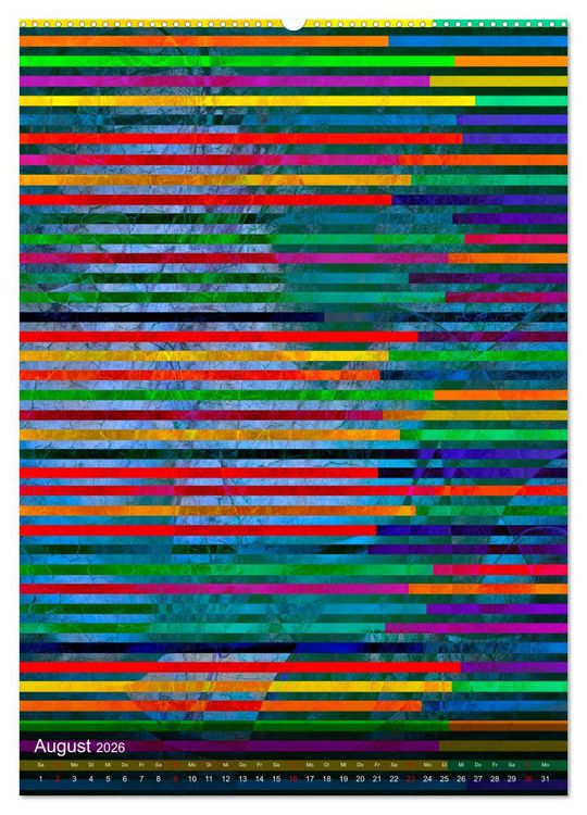 Produktbild: Das Abstrakte Jahr (Wandkalender 2026 DIN A2 hoch), CALVENDO Monatskalender
