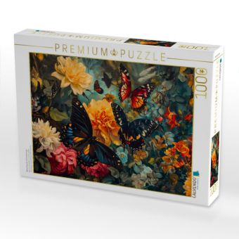Produktbild: CALVENDO Puzzle Bl&uuml;tenflug der Schmetterlinge | 1000 Teile Lege-Gr&ouml;&szlig;e 64x48cm Foto-Puzzle f&uuml;r gl&uuml;ckliche Stunden