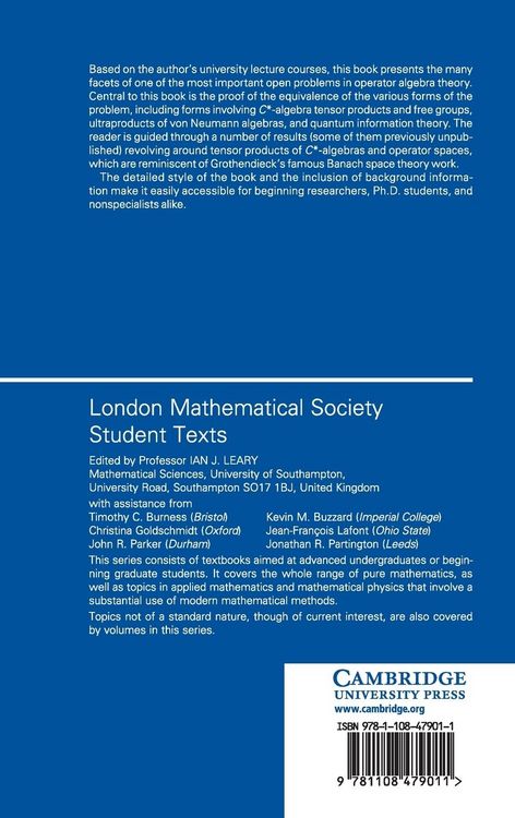 Produktbild: Tensor Products of C*-Algebras and Operator Spaces