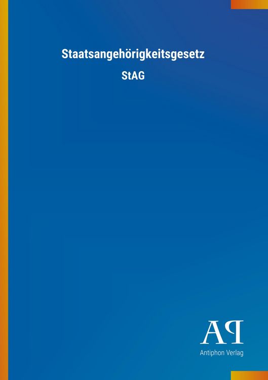 Produktbild: Staatsangeh&ouml;rigkeitsgesetz