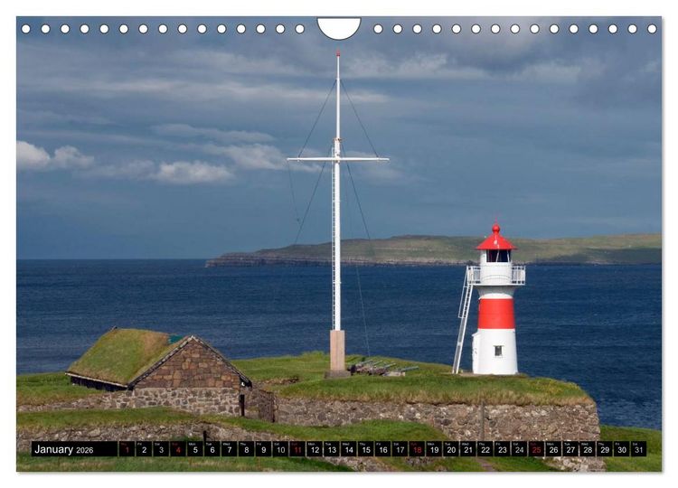 Produktbild: Faroe Islands / UK-Version (Wall Calendar 2026 DIN A4 landscape), CALVENDO 12 Month Wall Calendar