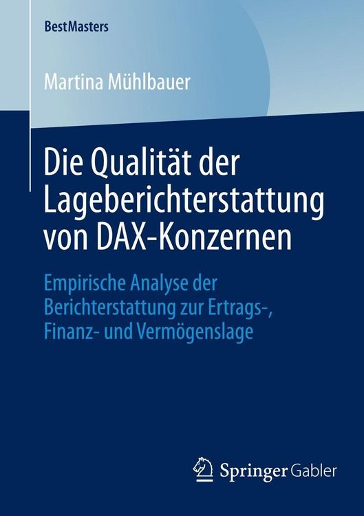 Produktbild: Die Qualit&auml;t der Lageberichterstattung von DAX-Konzernen