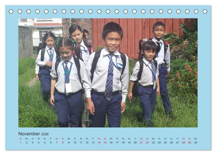 Produktbild: Kalender der Nepal Kinderhilfe e.V. (Tischkalender 2026 DIN A5 quer), CALVENDO Monatskalender
