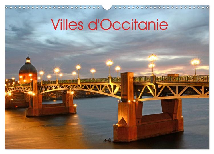 Produktbild: Villes d'Occitanie (Calendrier mural 2026 DIN A3 vertical), CALVENDO calendrier mensuel