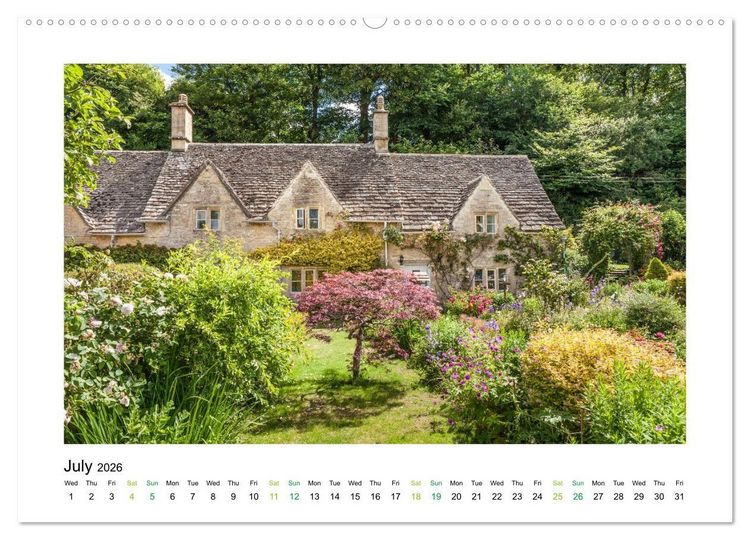Produktbild: Charming Country Houses (High Quality Premium Wall Calendar 2026 DIN A2 landscape),CALVENDO 12 Month Wall Calendar