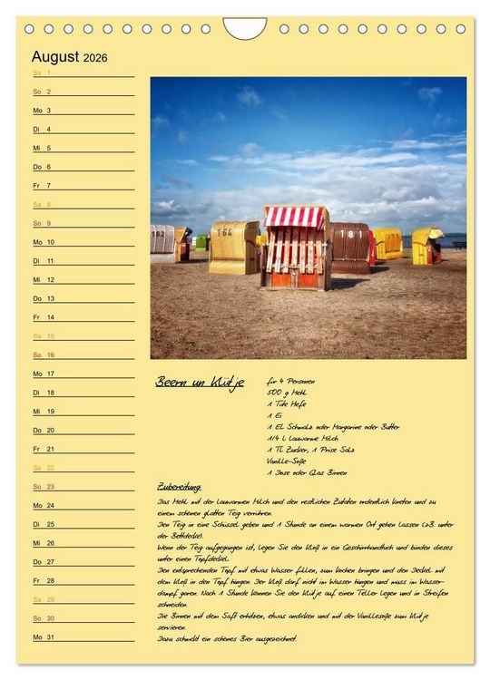Produktbild: Ostfriesland - Appetit auf mehr / Geburtstagskalender (Wandkalender 2026 DIN A4 hoch), CALVENDO Monatskalender