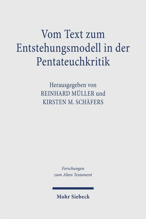 Produktbild: Vom Text zum Entstehungsmodell in der Pentateuchkritik