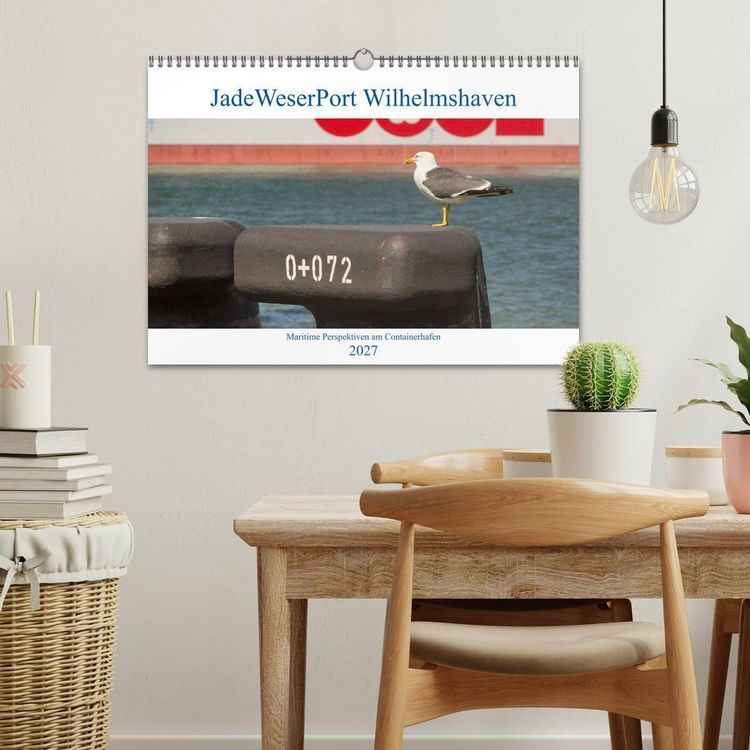 Produktbild: JadeWeserPort Wilhelmshaven &ndash; Maritime Perspektiven am Containerhafen (Wandkalender 2027 DIN A3 quer), CALVENDO Monatskalender