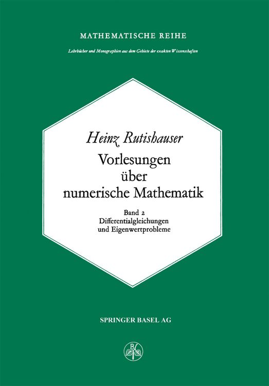 Produktbild: Vorlesungen &uuml;ber Numerische Mathematik