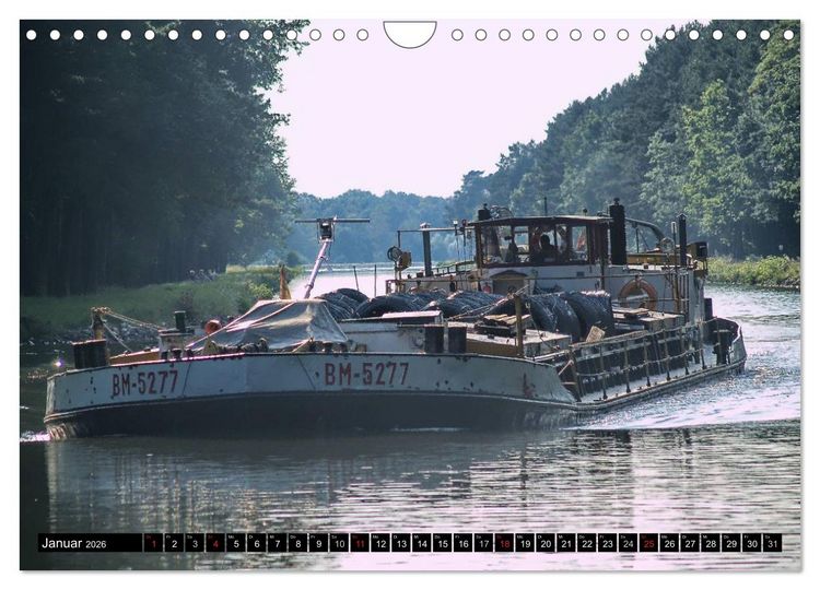 Produktbild: Binnenschiffe (Wandkalender 2026 DIN A4 quer), CALVENDO Monatskalender