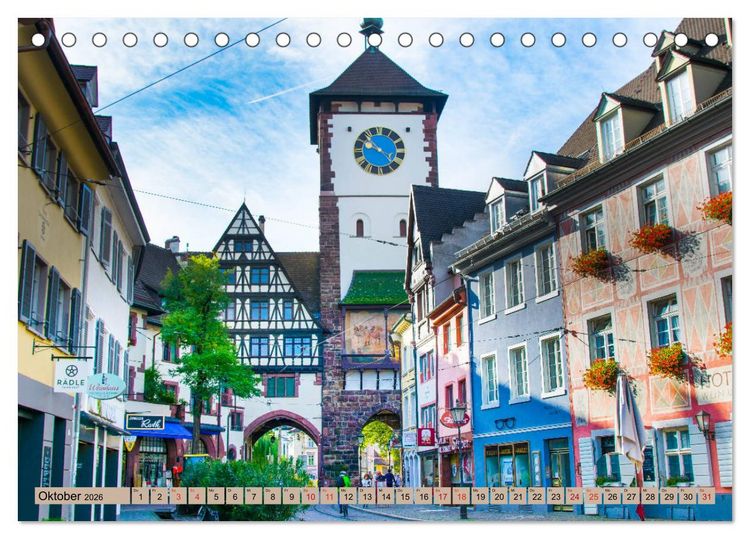 Produktbild: Freiburg Regio (Tischkalender 2026 DIN A5 quer), CALVENDO Monatskalender