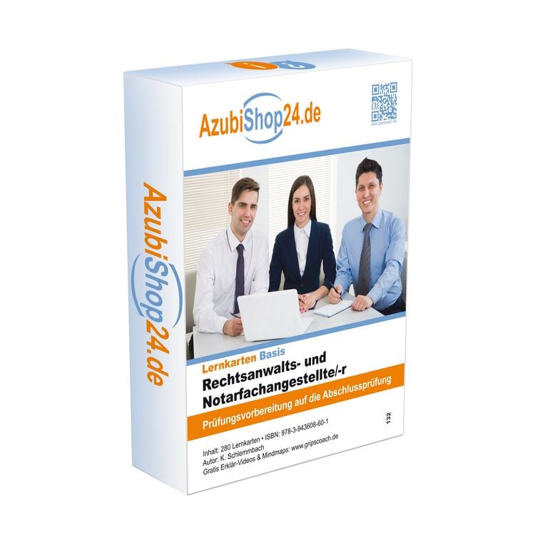 Produktbild: AzubiShop24.de Basis-Lernkarten Rechtsanwalts- und Notarfachangestelle/-r