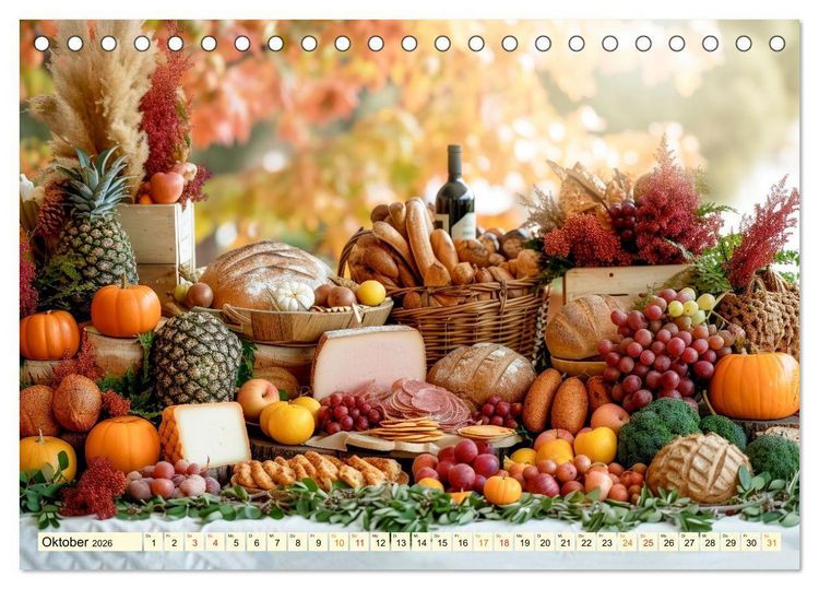 Produktbild: Picknick f&uuml;r Gourmets - Genuss erleben (Tischkalender 2026 DIN A5 quer), CALVENDO Monatskalender