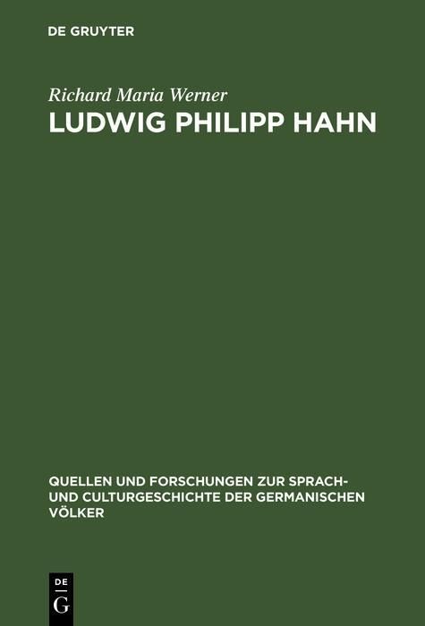 Produktbild: Ludwig Philipp Hahn