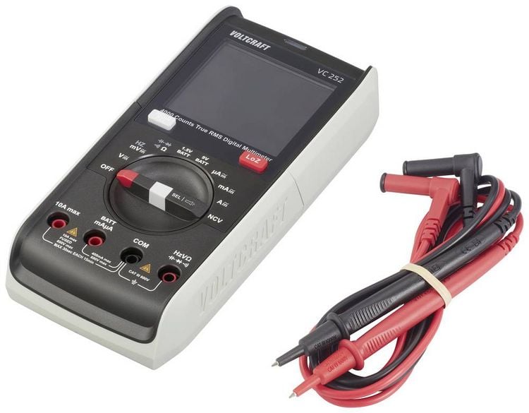 Produktbild: VOLTCRAFT VC252 Hand-Multimeter digital True RMS LoZ CAT III 600V Anzeige (Counts): 4000