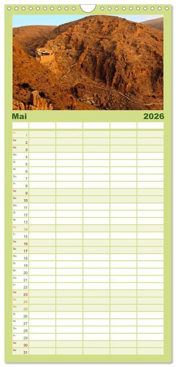 Produktbild: Familienplaner 2026 - Syrien - Erinnerungen mit 5 Spalten (Wandkalender, 21 x 45 cm) CALVENDO