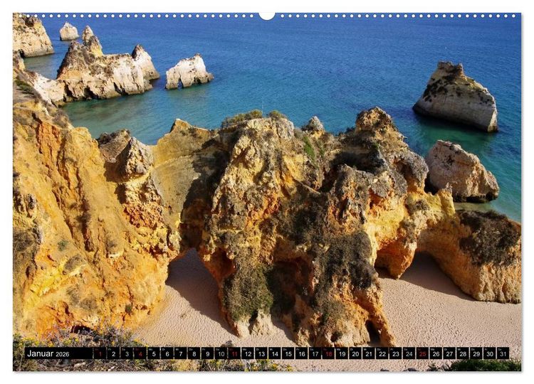 Produktbild: Algarve (hochwertiger Premium Wandkalender 2026 DIN A2 quer), Kunstdruck in Hochglanz