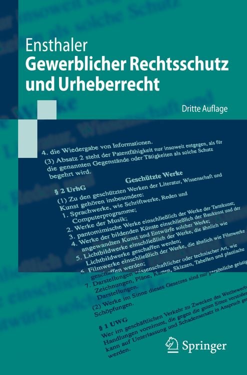 Produktbild: Gewerblicher Rechtsschutz und Urheberrecht