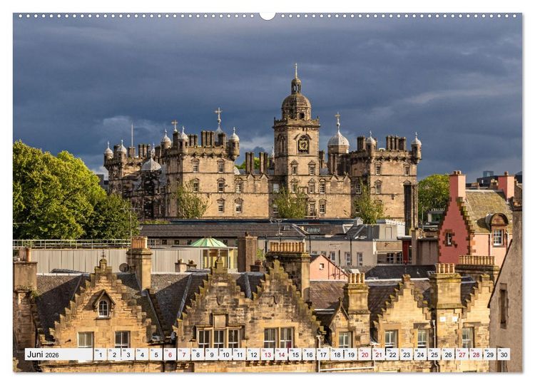 Produktbild: Wundersch&ouml;nes Edinburgh (hochwertiger Premium Wandkalender 2026 DIN A2 quer), Kunstdruck in Hochglanz