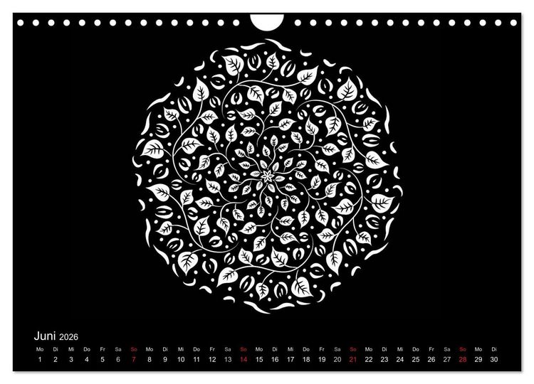 Produktbild: Entspannung und Ruhe durch Mandalas (Wandkalender 2026 DIN A4 quer), CALVENDO Monatskalender